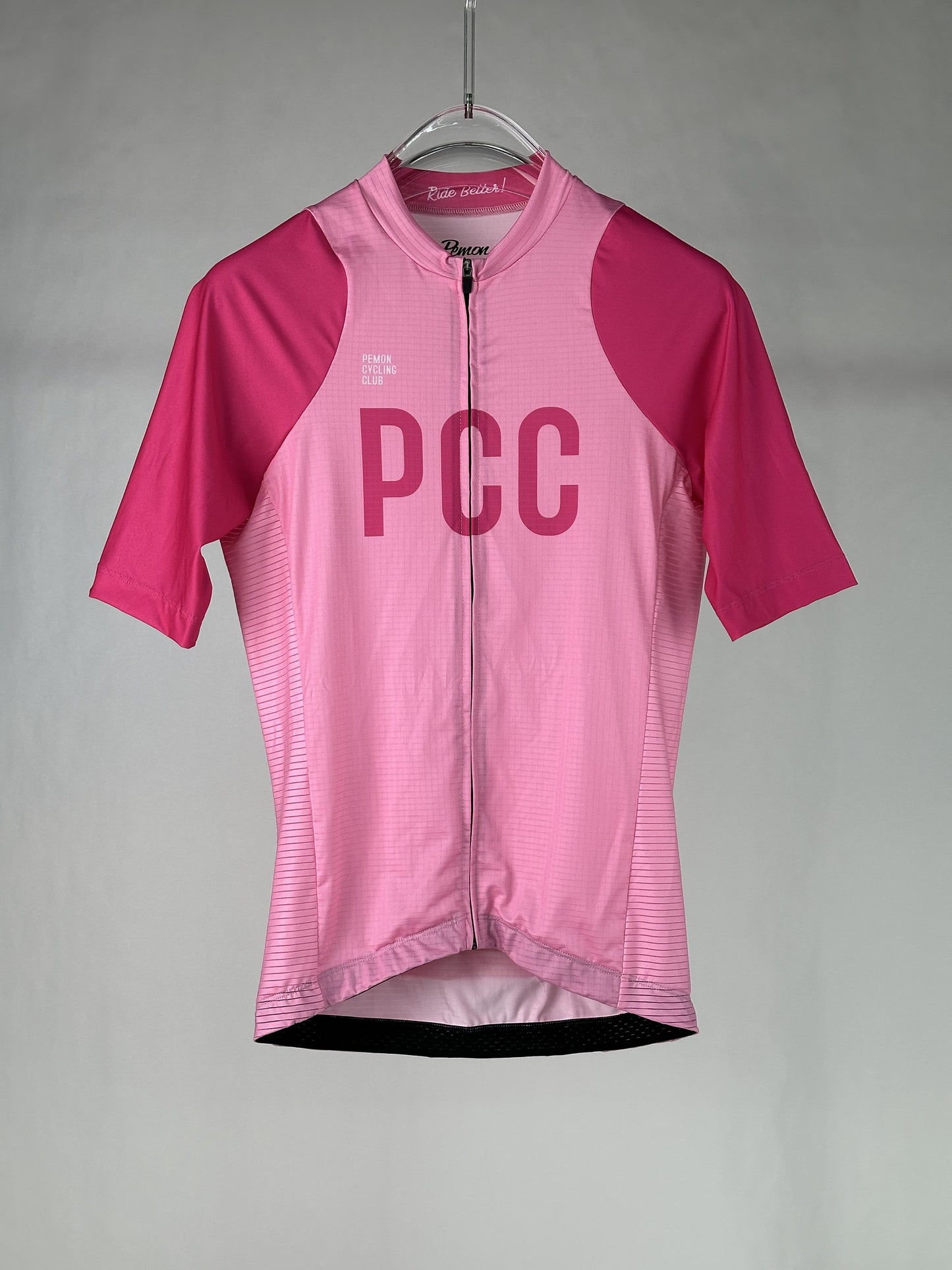 Ride Better! ULTRALIGHT PINK JERSEY - PEMON CUSTOM CYCLING