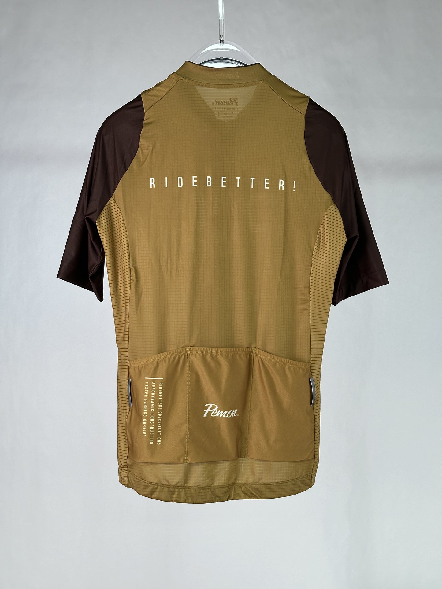 Ride Better! ULTRALIGHT BROWN JERSEY - PEMON CUSTOM CYCLING