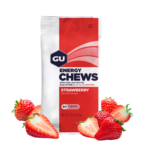 GU Chews – Strawberry (Cafeína)