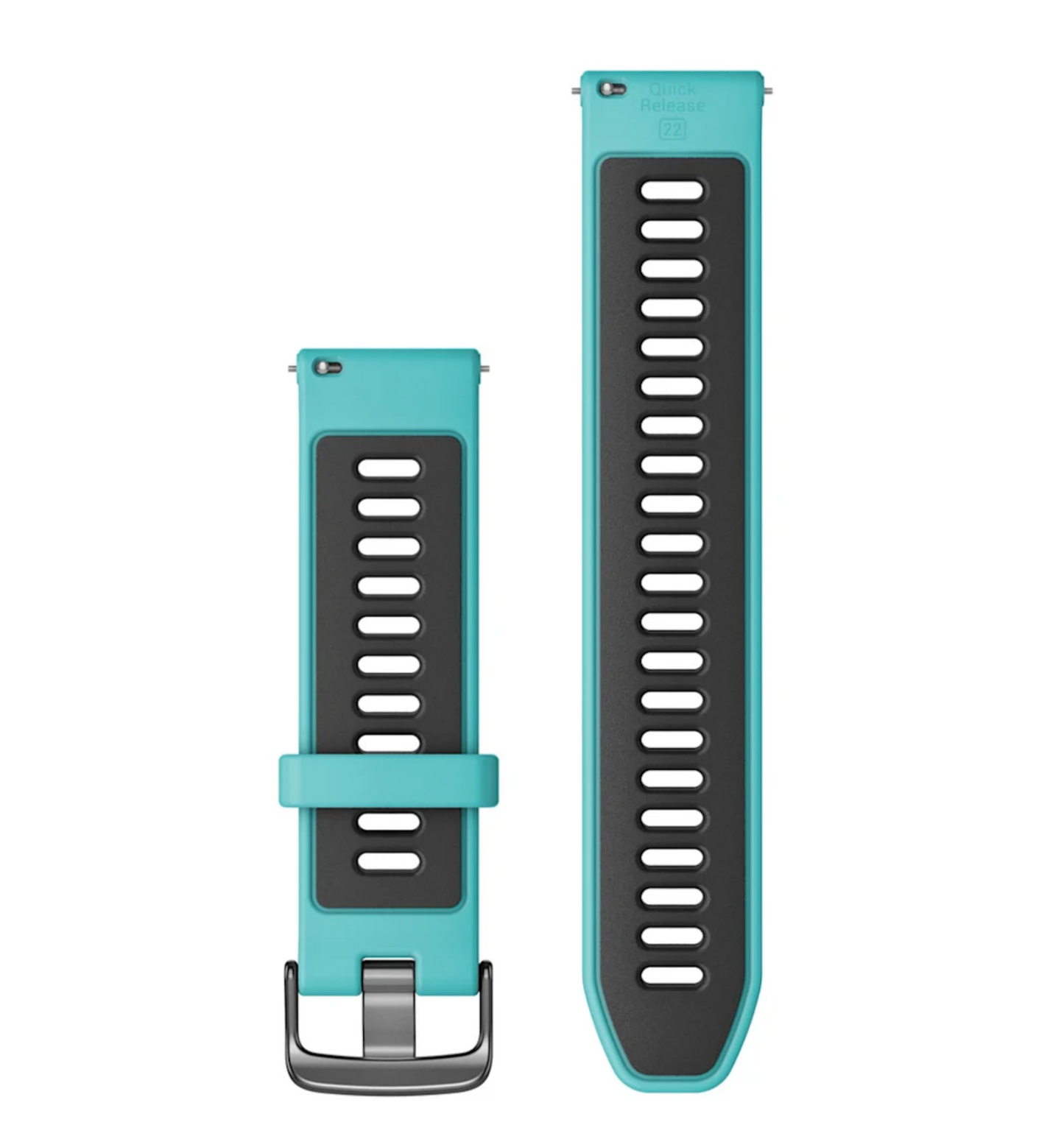 Correa Quick Release (22 mm) Silicon Aqua/Black