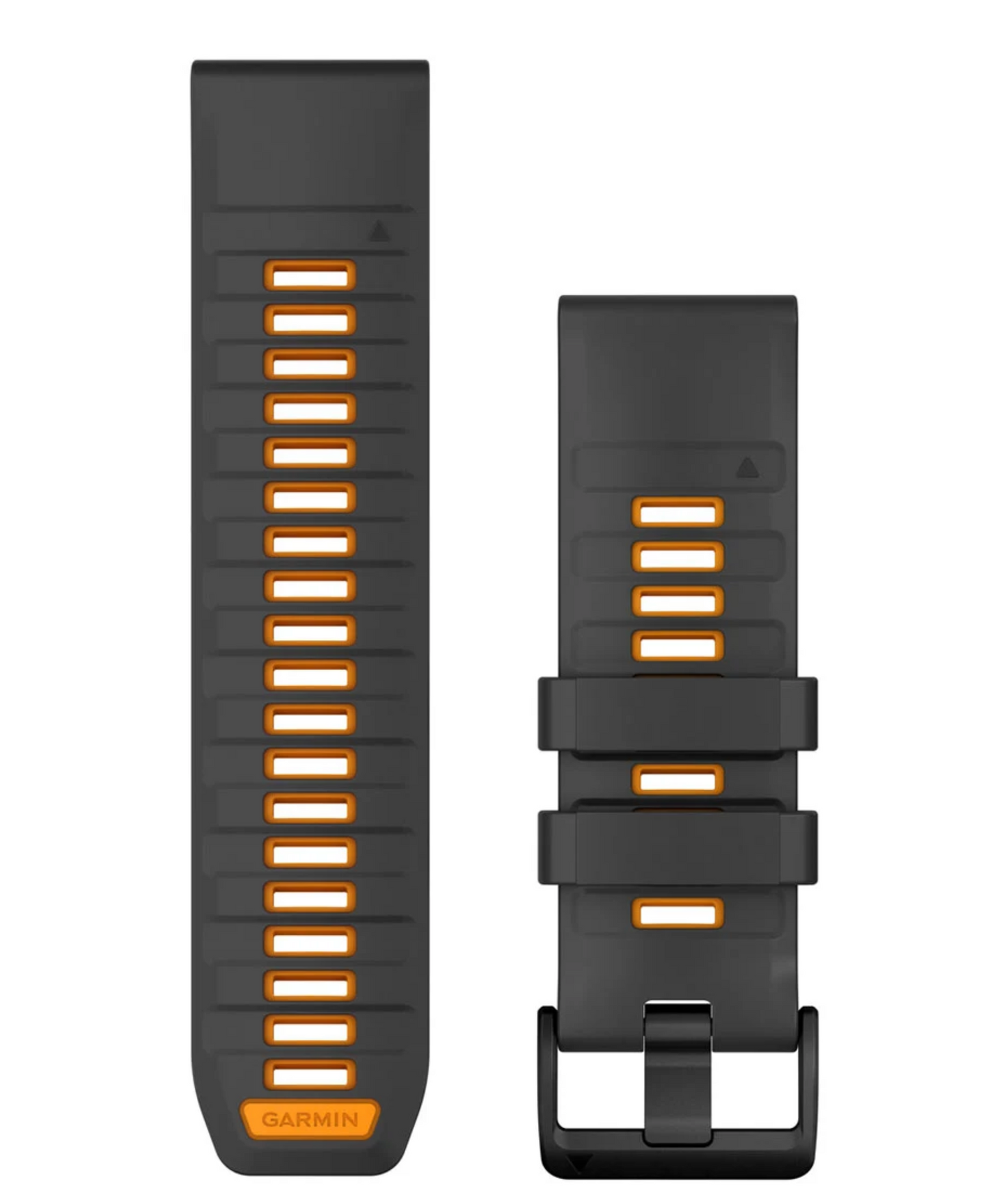 Correa de Silicona QuickFit® 26 Grafito / detalle Naranja