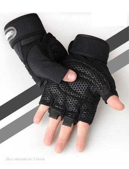 Guantes de Ciclismo sin Dedos Transpirables