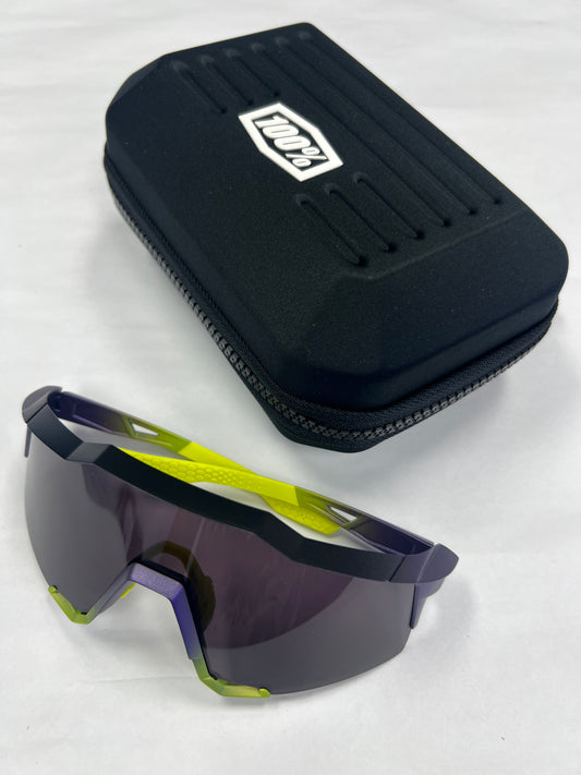 Lentes 100% SpeedCraft - Matte Metallic Digital Brights Dark Purple Lens