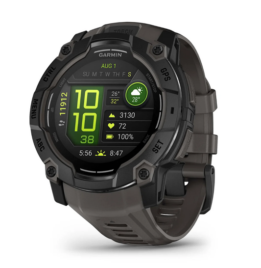 Instinct® 3 – 50 mm, AMOLED Negro con correa carbón