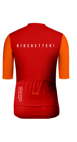 Ride Better! ULTRALIGHT RED JERSEY - PEMON CUSTOM CYCLING