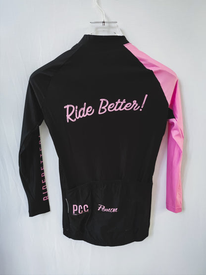 Ride Better! BLACK PINK JERSEY - PEMON CUSTOM CYCLING