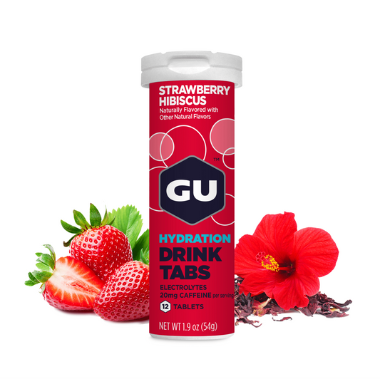 GU Electrolyte Tablets – Strawberry Hibiscus (Cafeína)